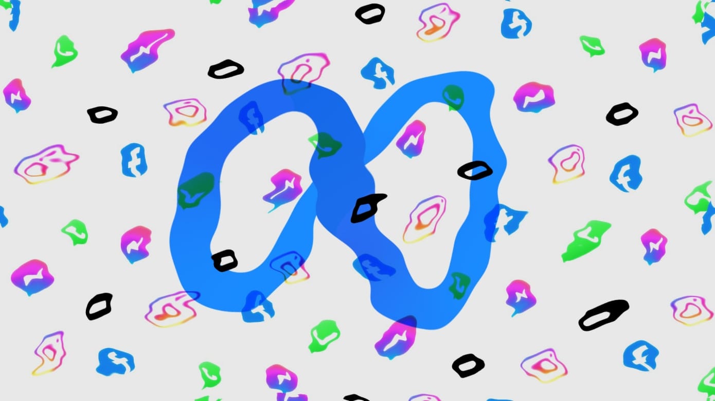 meta distorted glitched